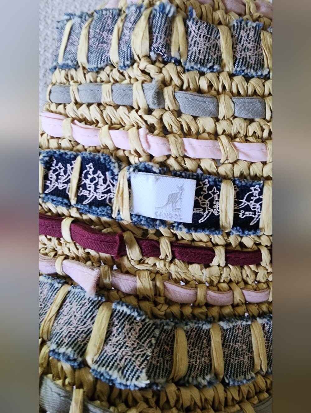 Kangol Handmade Paper Rag Weave Straw Hat - Picture 6 of 6